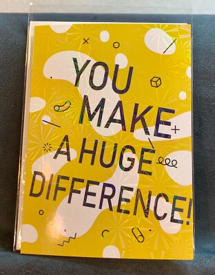 Thank You Greeting Card! Holographic You Make A Huge Difference! | eBay