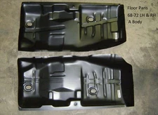 Floor Pan Pair 68-72 Chevelle GTO Cutlass Skylark 68 69 70 71 72 Malibu 