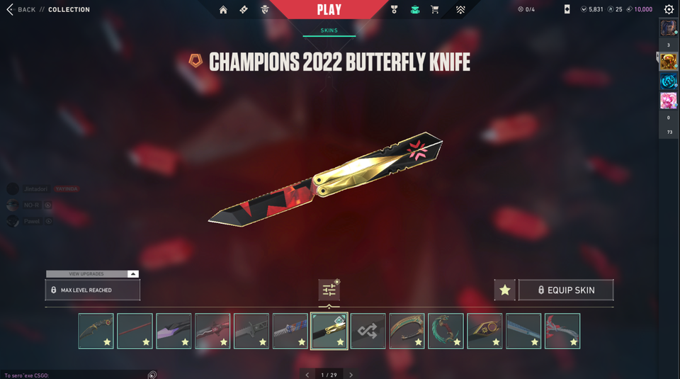 Valorant ep8 immo 300k vp spent account with 300 lvl 200 skin lol