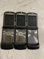3 x AS-Is Motorola Razr Flip Cell Phone - Untested - Parts