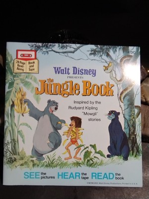 Vintage Walt Disney's ''The Jungle Book'' 4 DC - 24 Pg. Book - No Cassette 