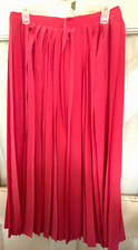 Ralph Lauren Silk Skirt Pleated Vintage Luxury size 14 NWT Coral