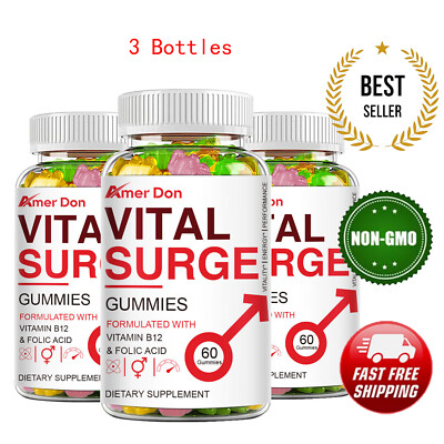 3x Vital Surg Booster Supplement for Blood Circulation and Flow,Endurance/Energy