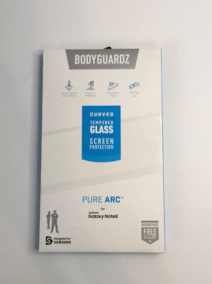 BodyGuardz Pure ARC Privacy Curved Glass Screen Protector for Galaxy Note8