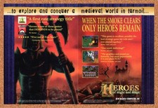 1994 Heroes Of Might And Magic PC Original Advertisement / Retro Wall Art v3