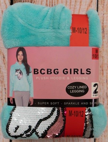 NWT Girls BCBG Girls Sz M 10/12 Plush Hoodie & Legging Set Super Soft - Picture 3 of 4