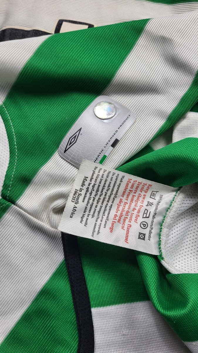 Celtic FC Umbro ストライプシャツ 長袖 2001-03 Celtic FC