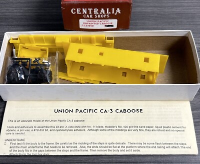 Centralia Car Shops Kit CCS1050 CA-3 Caboose Unpainted Union Pacific NOS!
