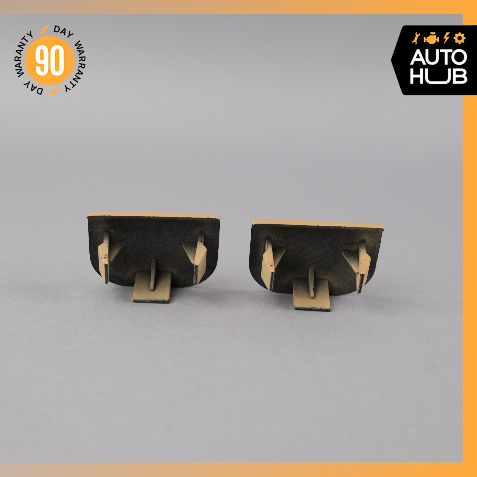04-19 Maserati GranTurismo M145 Center Console Cover Plug Set of 2 Beige OEM