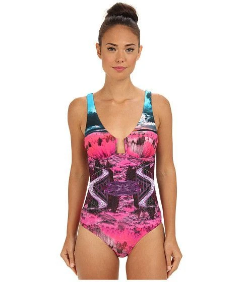 Traje de baño Ted Baker de una pieza Amera Road To Nowhere alambre talla 4 Aus 10 NUEVO para mujer Foto 2 de 3