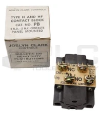 NEW JOSLYN CLARK PB CONTACT BLOCK TYPE H AND HF