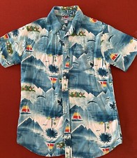 TOMMY BAHAMA Boys 14/16 Button Down Hawaiian Shirt EUC