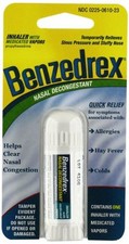 5 Pack - Benzedrex Inhaler Nasal Congestion Relief sinus cold Allergies 1 Each