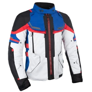 Oxford Rockland Mens Waterproof Textile Motorcycle Jacket Artic Black Red