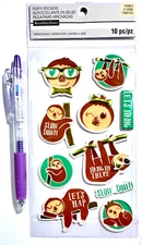 Puffy Sloths Stickers Card Making Scrapbooking Recollections