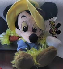 Mini Bean Bag Plush Scarecrow Mickey Mouse with Official Mouseketoys Tag