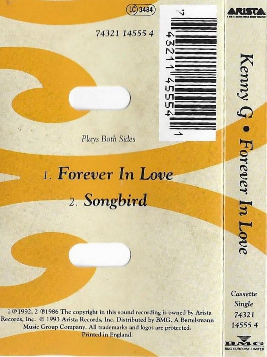 Kenny G ‎Forever In Love cassette single Smooth Jazz | eBay