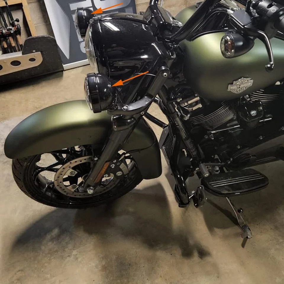 Spot Fog Light Bracket Housing for Harley Street Glide/Road King (2014+) - Image 2 of 4