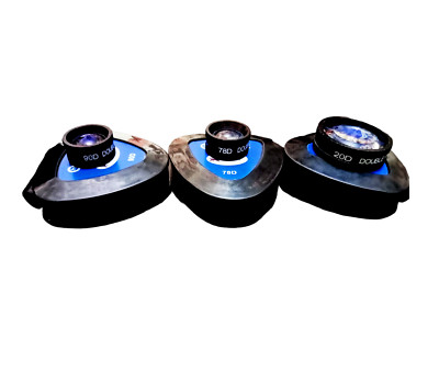 Copy Volk Lens Combo 20D 78D 90D case Non Contact Slit Lamp Lens New Black color