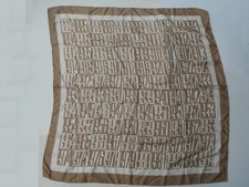 VTG. RARE Centennial 100th Anniversary JAEGER 1884 - 1984 LARGE 100 silk scarf