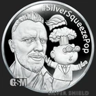 SILVER SQUEEZE POP 1 oz .999 FINE SILVER SHIELD PROOF MICROMINTAGE RARE COIN