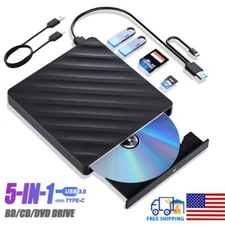 External Blu ray Drive CD/DVD RW Drive USB 3.0 Bluray Player for Laptop PC
