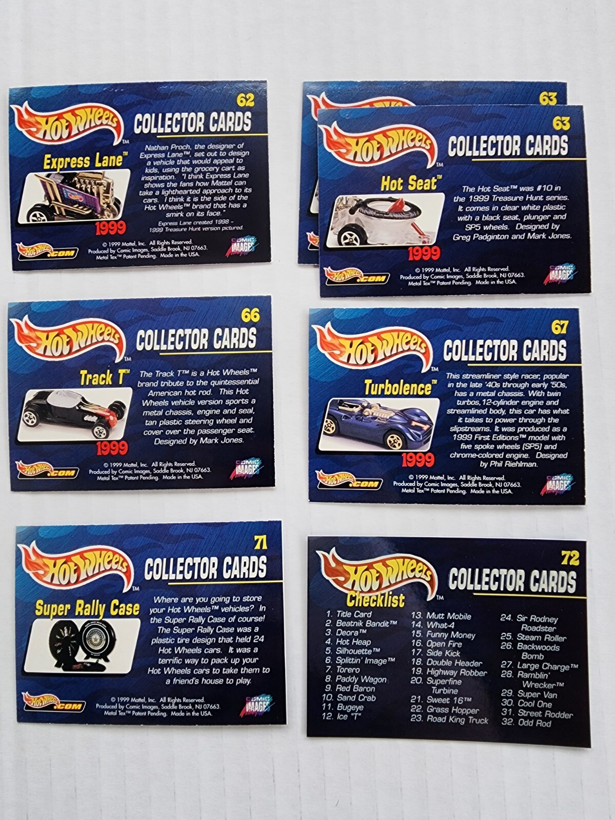 1999 Hot Wheels Collectors Card Set Incomplete Chromium Comic Images Lot READ - Picture 12 of 13