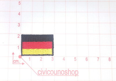 Toppa Germania Termoadesiva 10x6 Cm – Stoffa Ricamata Per Personalizzare Giacche, Jeans E Zaini - 4