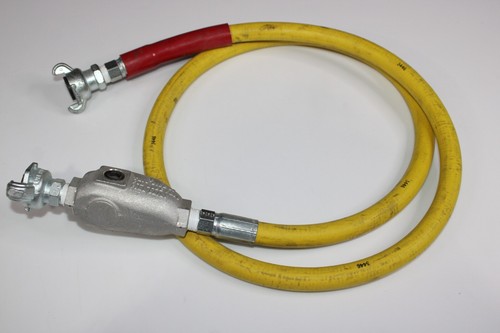 Pneumatic Whip Hose 6' Length 1/2" Hose with Dixon In-Line Oiler & CP Fitting