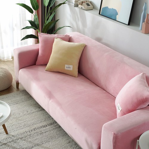 Funda protectora de sofá elástica de terciopelo para silla de sofá de 1 2 3 4 plazas - Imagen 91 de 105