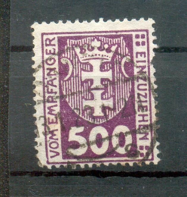 Danzig PORTO 19Y Genuine Stamped BPP 400EUR (G2390)