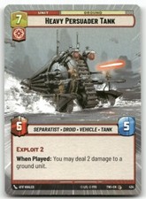 Heavy Persuader Tank (Hyperspace) #434 Star Wars Unlimited TOR NM X1