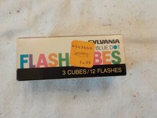 vintage syvania flashcubes blue dot pack of 3