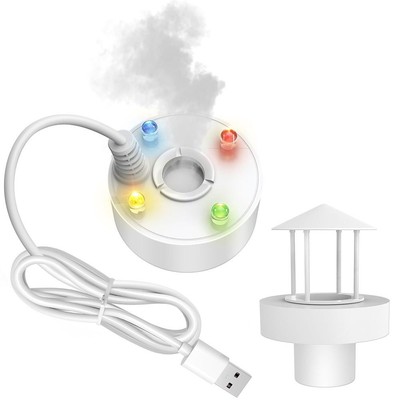 Weiß USB-Nebel-Hersteller Indoor-Brunnen Mister Foggers
