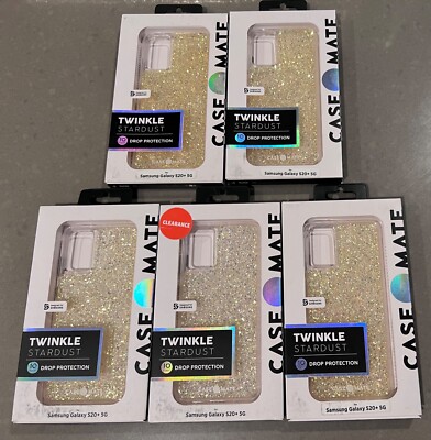 Lot of 5 New Case-Mate Twinkle Stardust Case for Samsung Galaxy S20+ (Plus) 5G