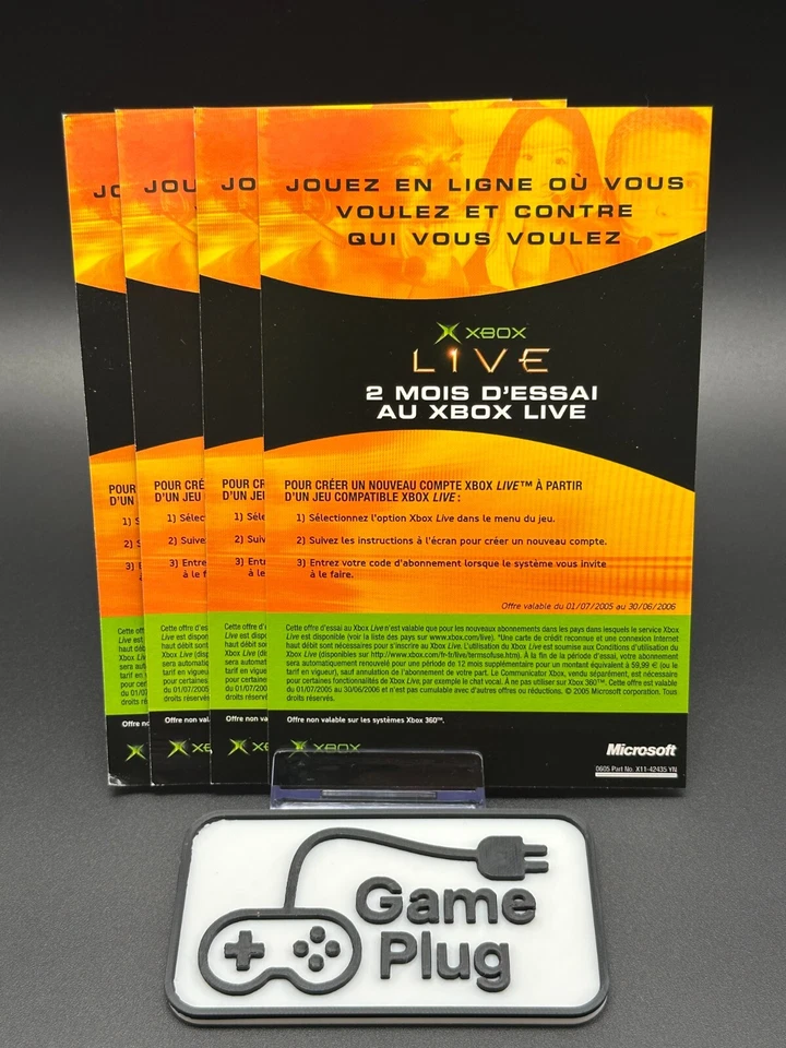 Original Xbox Live 2 Monat Probemitgliedschaft Xbox Classic 9 STÜCK - Bild 1 von 4