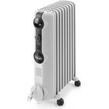 DeLonghi TRRS 0920 Radiator hellgrau Ölgefüllt, für Räume bis 60 m³, 9 Rippen