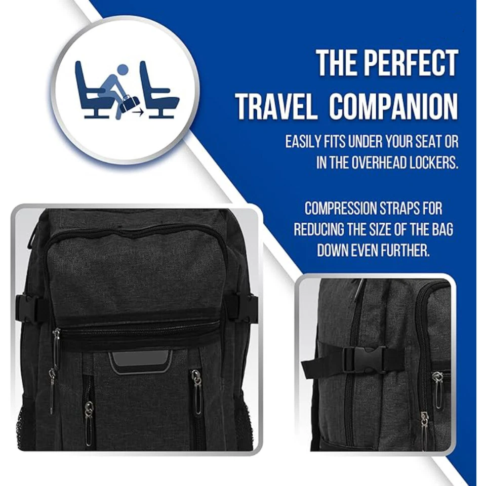 Easyjet Approved Cabin Bag 45x36x20 Backpack Under Seat Baggage Luggage Quality - Image 4 of 4