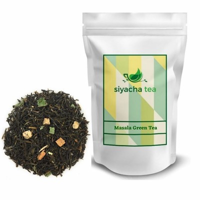 Masala Green Tea Indian Chai Healthy Loose Leaf Beverage Fresh Spice Blend 250g