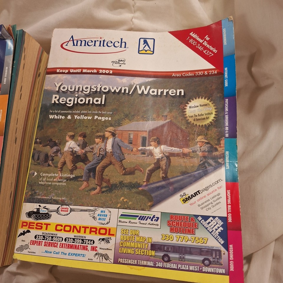 4 OHIO TELEPHONE DIRECTORY PHONE BOOK YELLOW PAGES 20002002 eBay