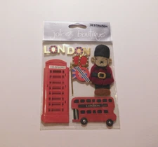 Jolee's  Boutique Brand New Package London Destination Dimentionsal Stickers