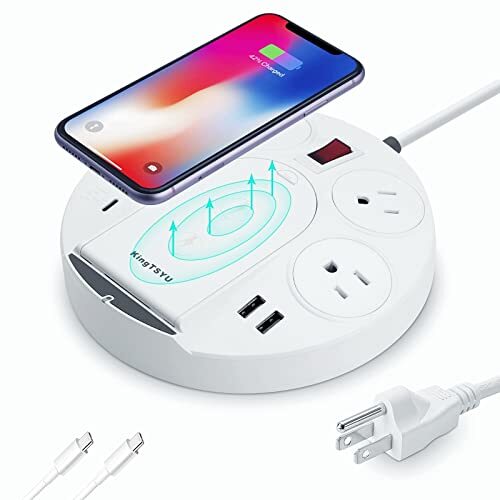 Surge Protector Power Strip Tower, Power Strip Extension Cord with USB C Port...-image