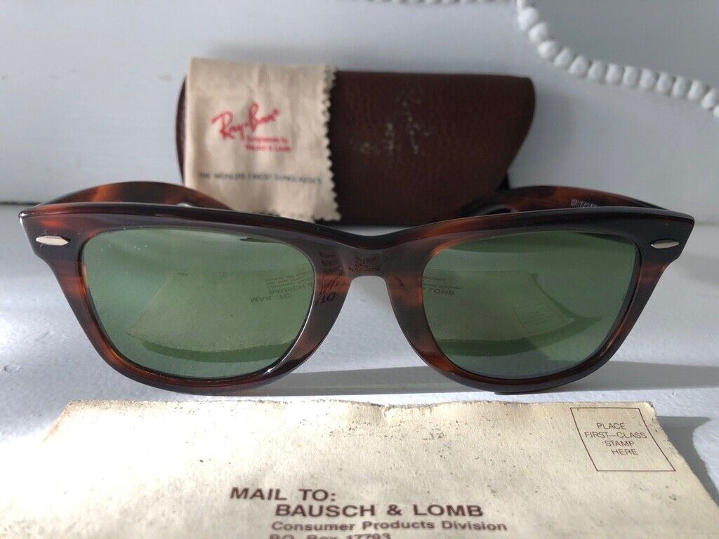 EXC*VTG*NOS*40TH SP/LTD ED.*W1399*RB-3*WAYFARER B&L RAY-BAN USA SUNGLASSES  &CASE