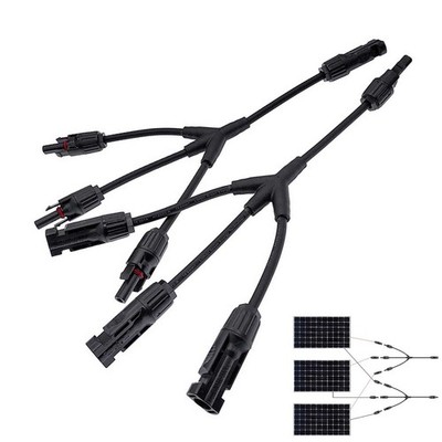 Solar Panel Y Branch Cable 3 in 1 Adapter Caravan Off Grid System Set Connector