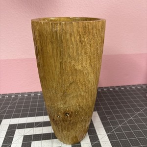 Vintage Wood Vase RUSTIC FARMHOUSE