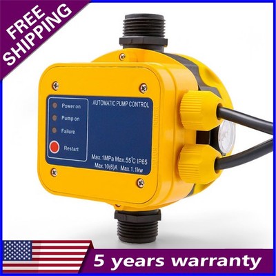 110V Automatic Water Pump Pressure Controller 145PSI Electronic Pressure Switch