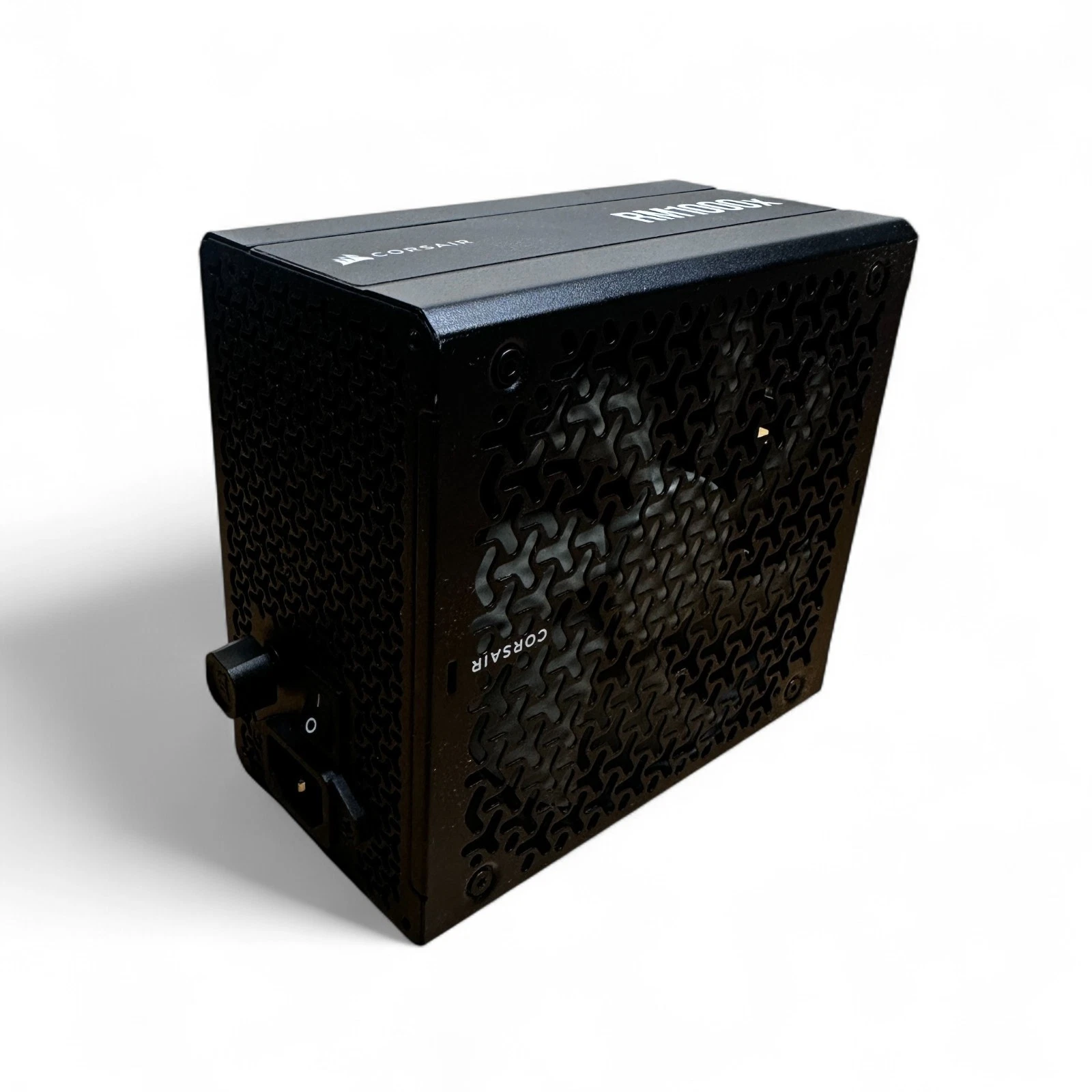 Corsair RM1000x 1000W power supply rear and side view