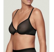 Cuup The Plunge Mesh Bra In Black SZ 32E NWOT