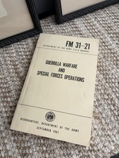 GUERRILLA WARFARE AND SPECIAL FORCES OPERATIONS, FM 31-21, 1961