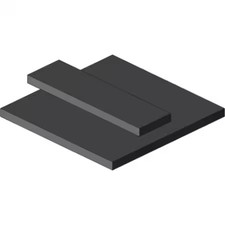 Hs Epdm Rubber Sheet No Adhesive, 60A, 1/32"T X 36"W X 12"L, Bulk-Rs-E60ht-8